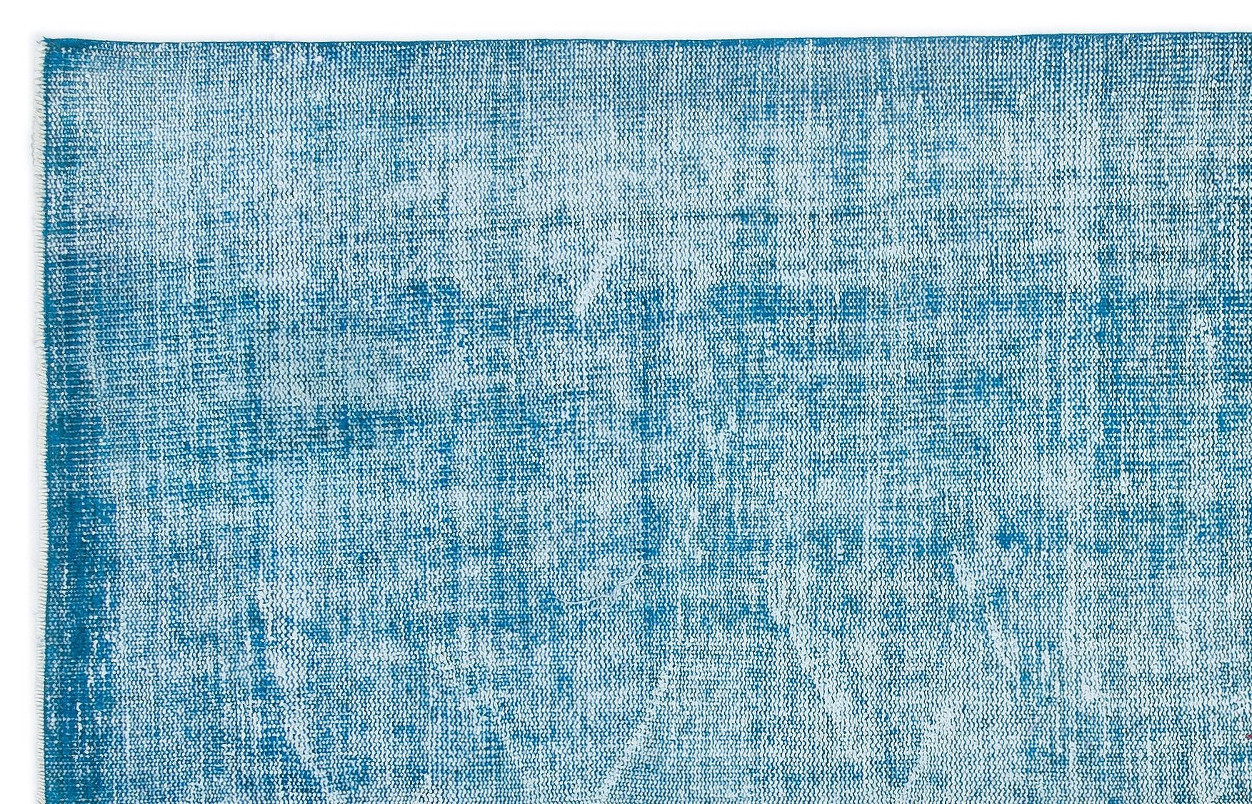 Atina 15930 Turquoise Vintage Wool Handmade Area Rug 5'4" x 8'6"