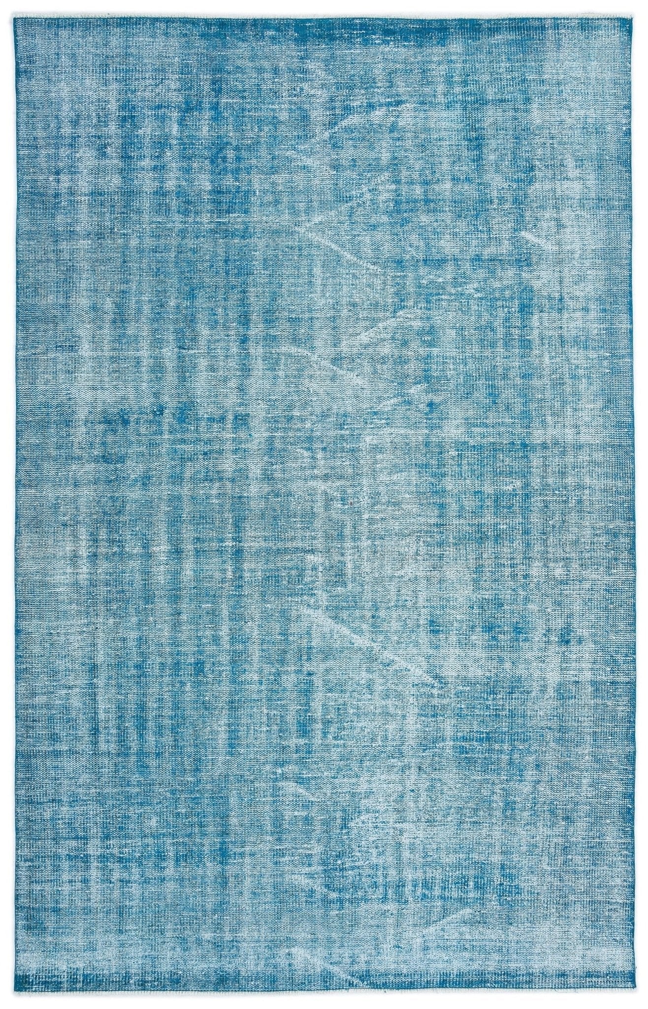 Atina 15930 Turquoise Vintage Wool Handmade Area Rug 5'4" x 8'6"