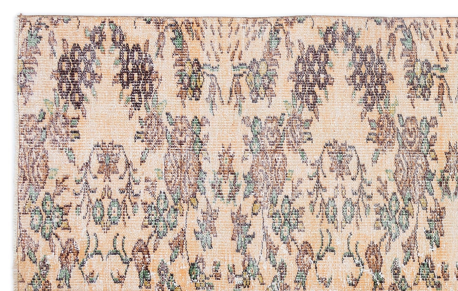 Atina 16005 Cream Vintage Wool Handmade Area Rug 5'2" x 8'2"