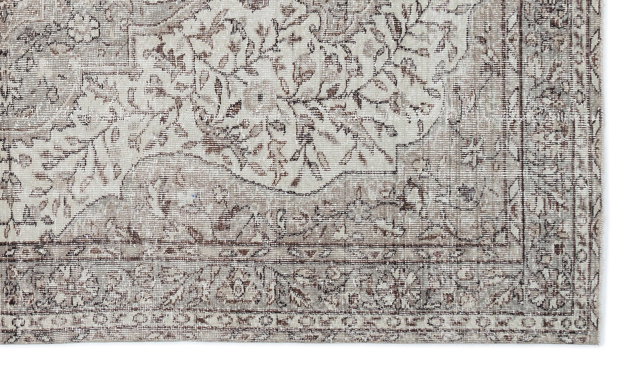 Atina 16226 Beige Vintage Wool Handmade Area Rug 5'5" x 9'5"