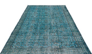 Atina 16552 Turquoise Vintage Wool Handmade Area Rug 5'6" x 8'11"