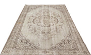 Atina 16676 Beige Vintage Wool Handmade Area Rug 5'5" x 9'6"