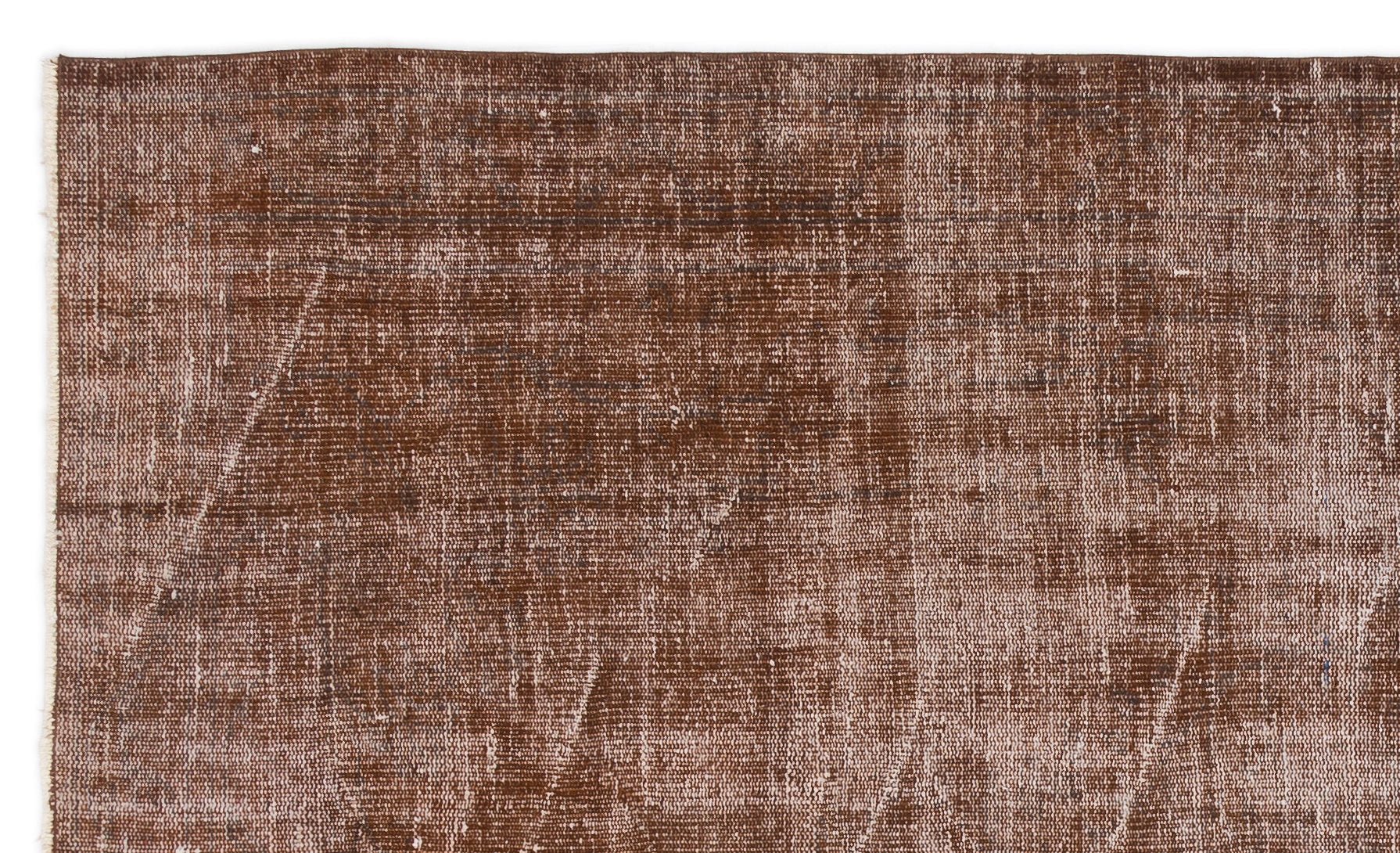 Atina 16685 Brown Vintage Wool Handmade Area Rug 4'11" x 8'3"