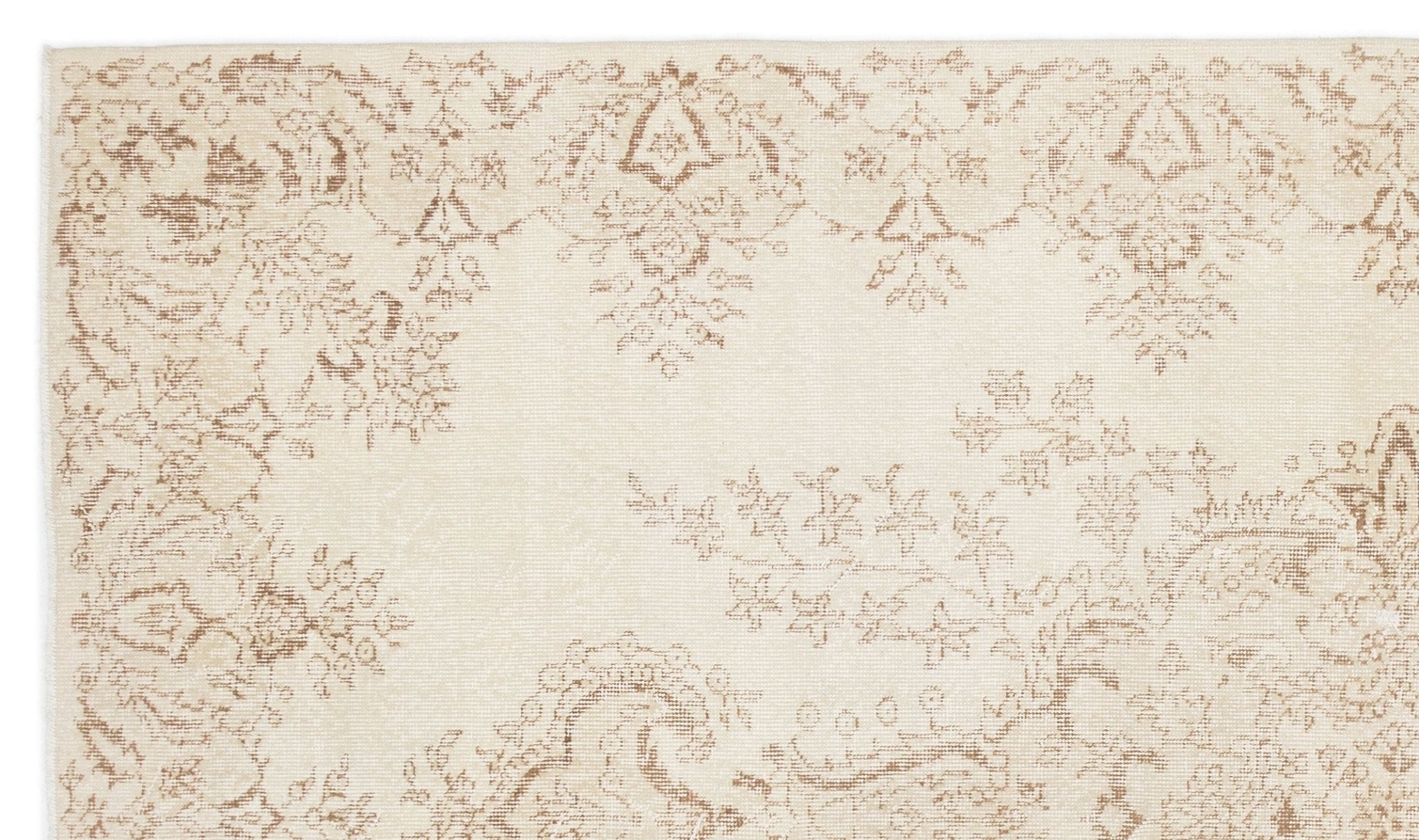 Atina 16709 Beige Vintage Wool Handmade Area Rug 5'10" x 9'11"