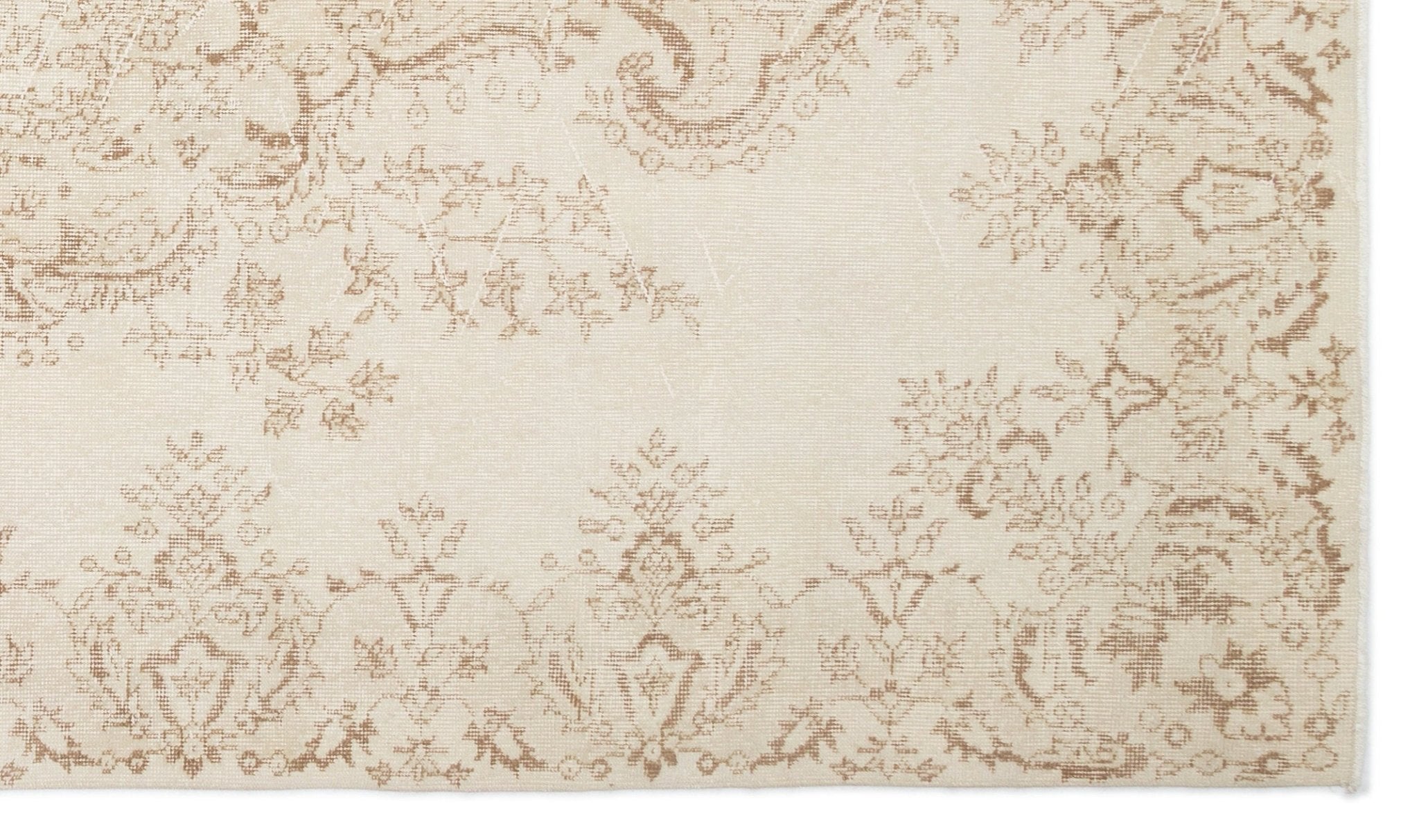 Atina 16709 Beige Vintage Wool Handmade Area Rug 5'10" x 9'11"