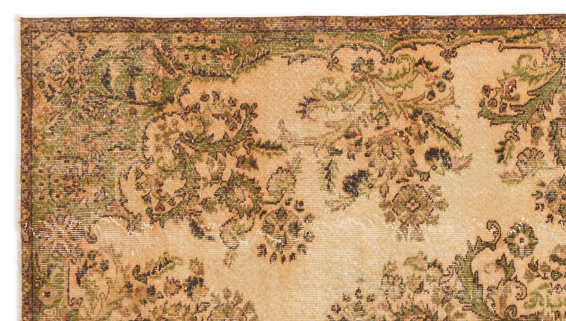 Atina 16873 Beige Vintage Wool Handmade Area Rug 5'0" x 9'2"
