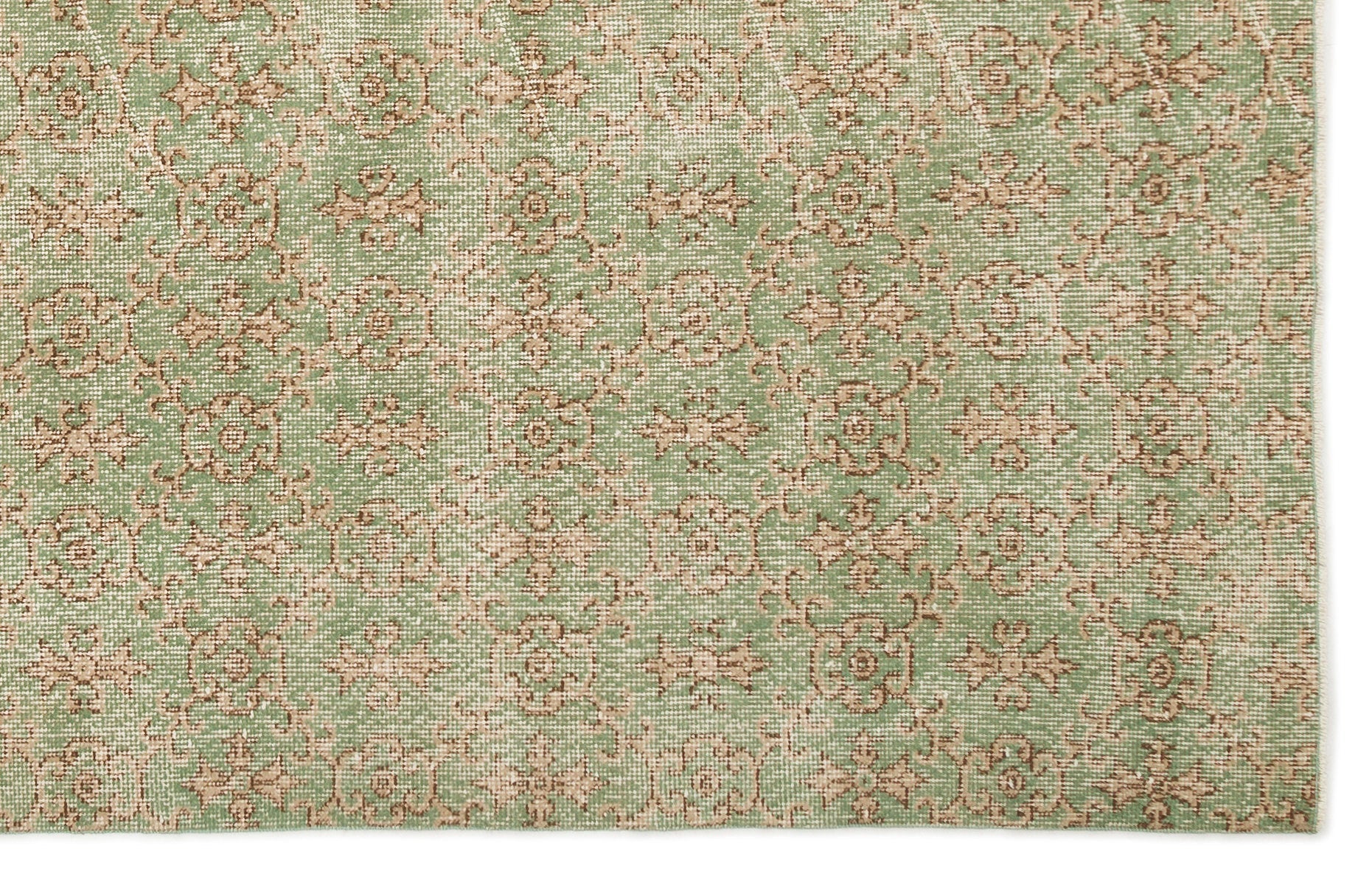 Atina 17018 Beige Vintage Wool Handmade Area Rug 5'6" x 8'8"
