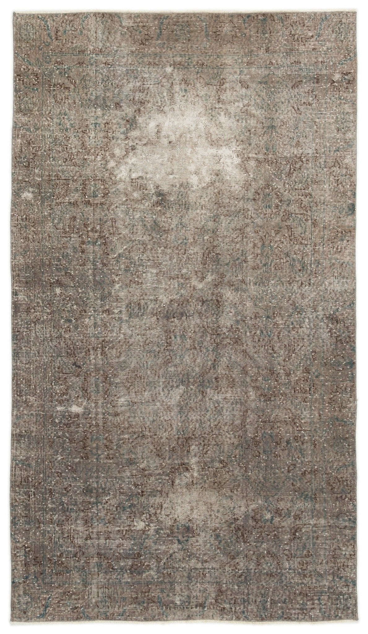 Atina 17139 Grey Vintage Wool Handmade Area Rug 4'4" x 7'7"