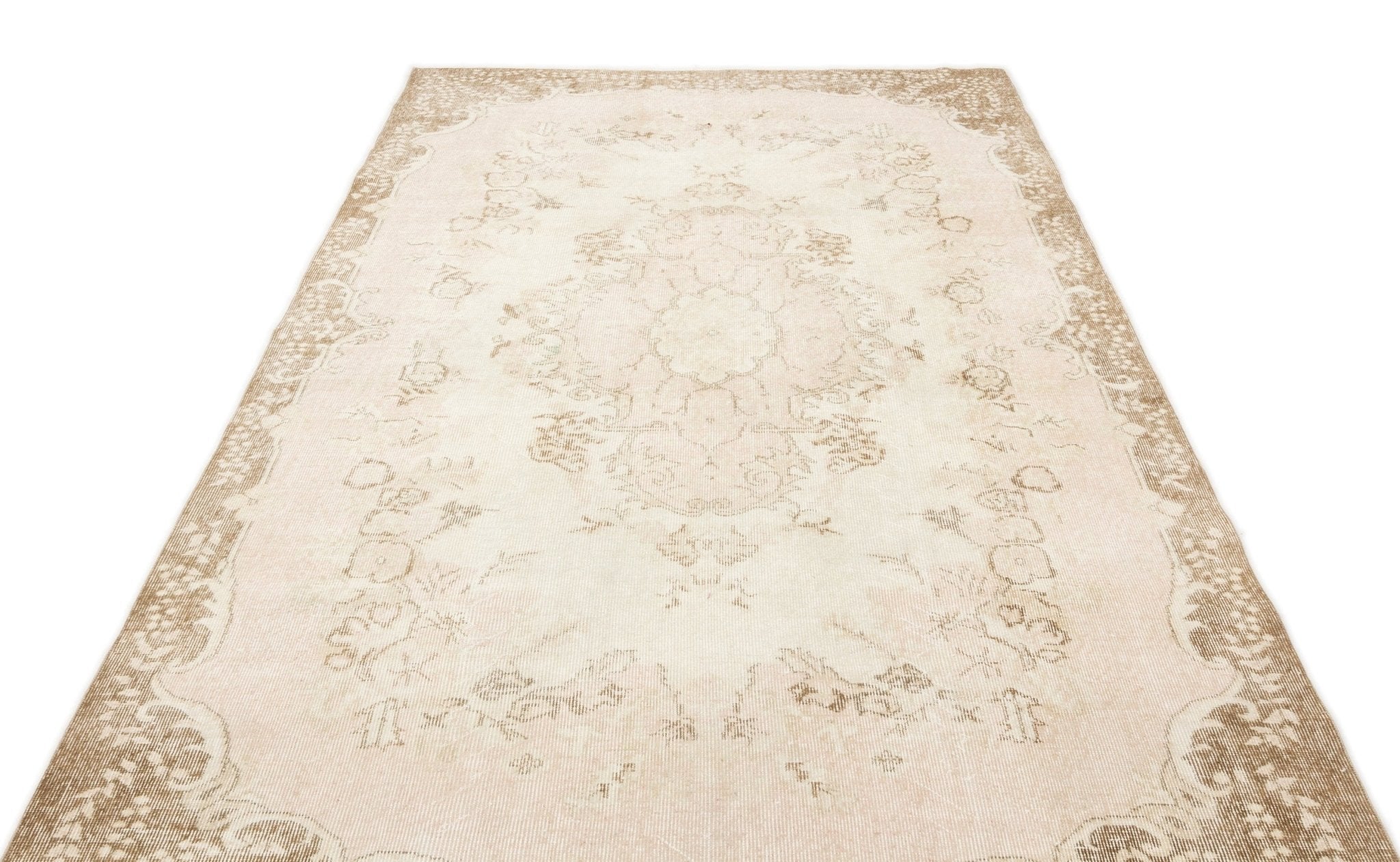 Atina 17147 Beige Vintage Wool Handmade Area Rug 5'11" x 9'8"
