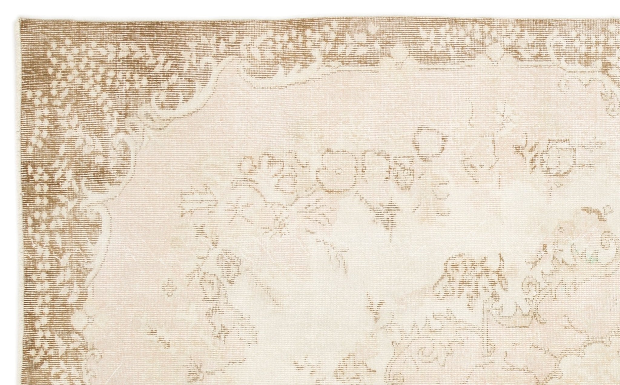 Atina 17147 Beige Vintage Wool Handmade Area Rug 5'11" x 9'8"