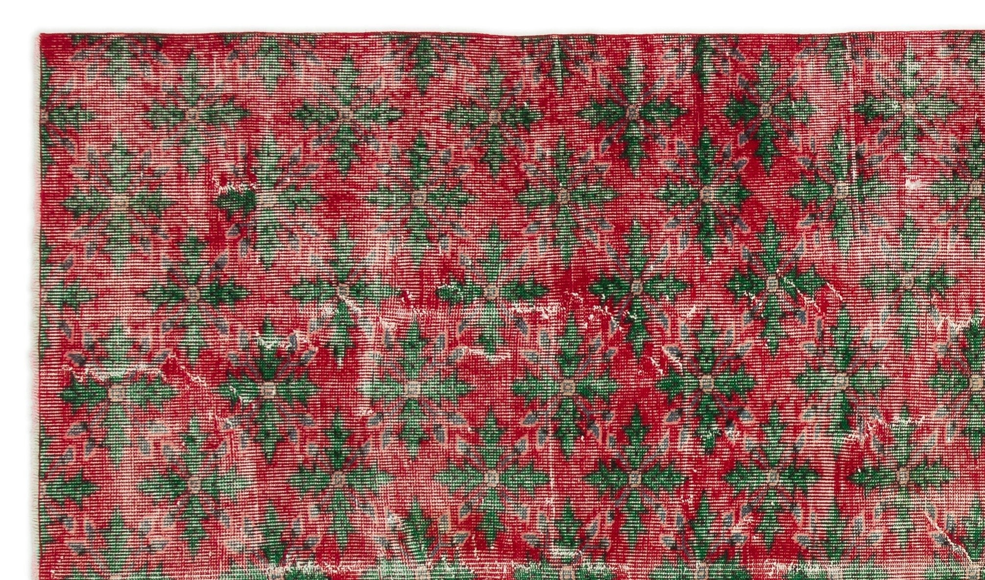Atina 17528 Red Vintage Wool Handmade Area Rug 5'6" x 9'2"