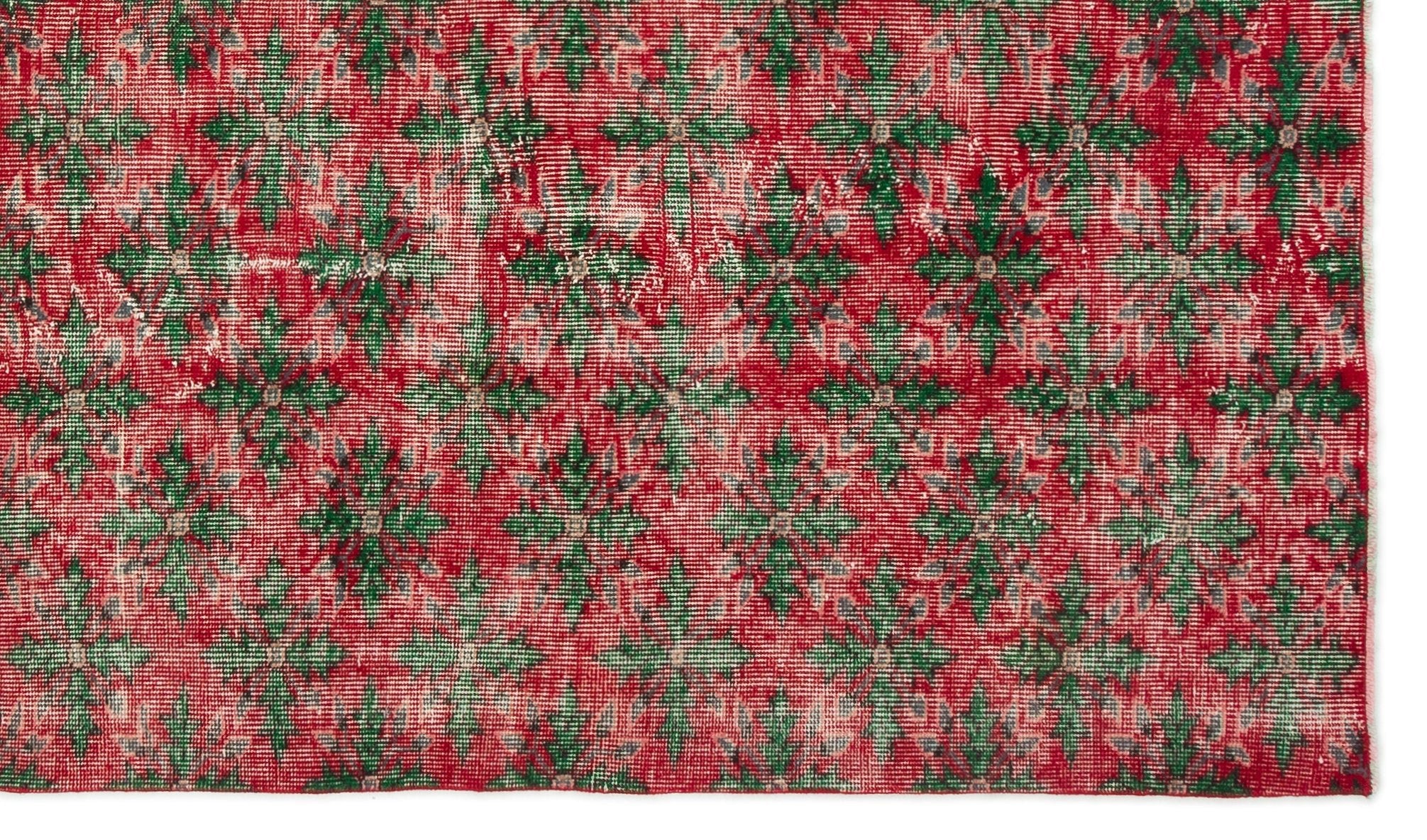 Atina 17528 Red Vintage Wool Handmade Area Rug 5'6" x 9'2"