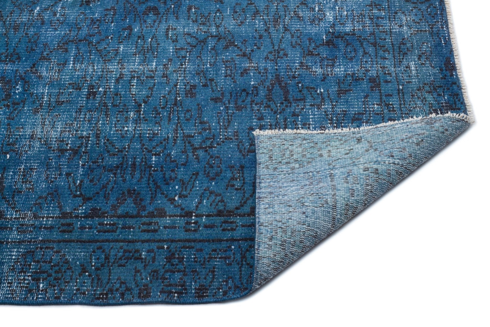 Atina 17801 Turquoise Vintage Wool Handmade Area Rug 5'10" x 8'2"