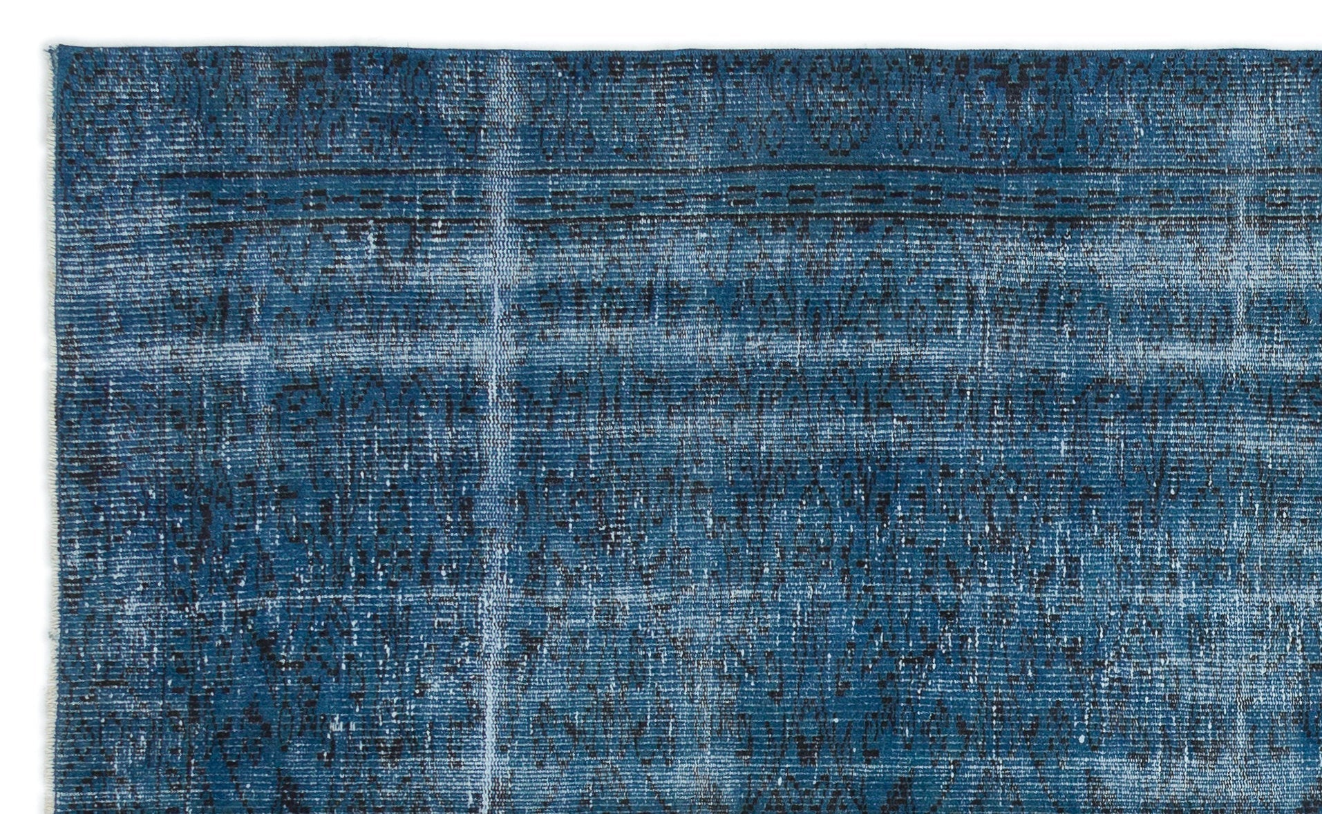 Atina 17801 Turquoise Vintage Wool Handmade Area Rug 5'10" x 8'2"