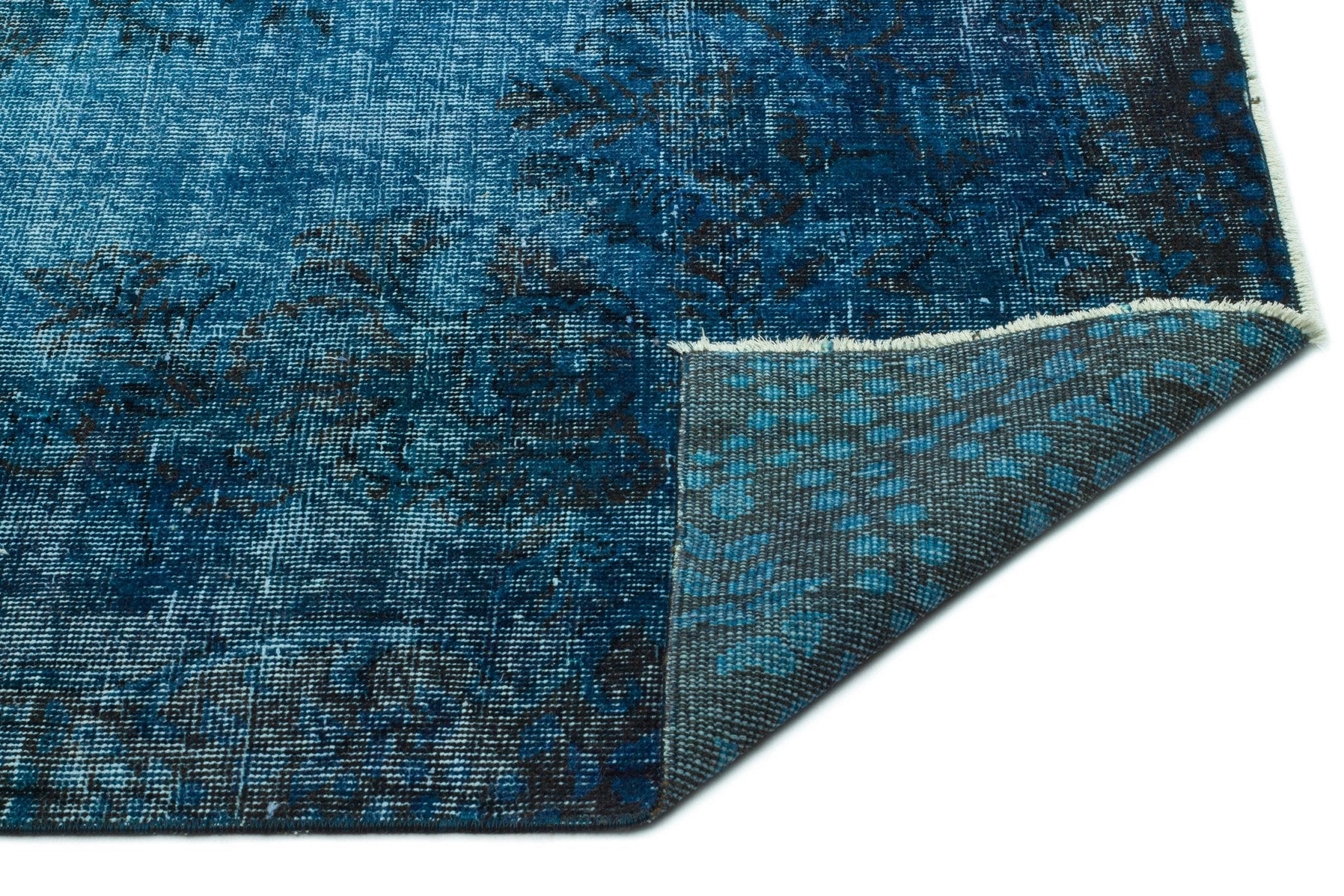Atina 17817 Turquoise Vintage Wool Handmade Area Rug 5'6" x 9'3"