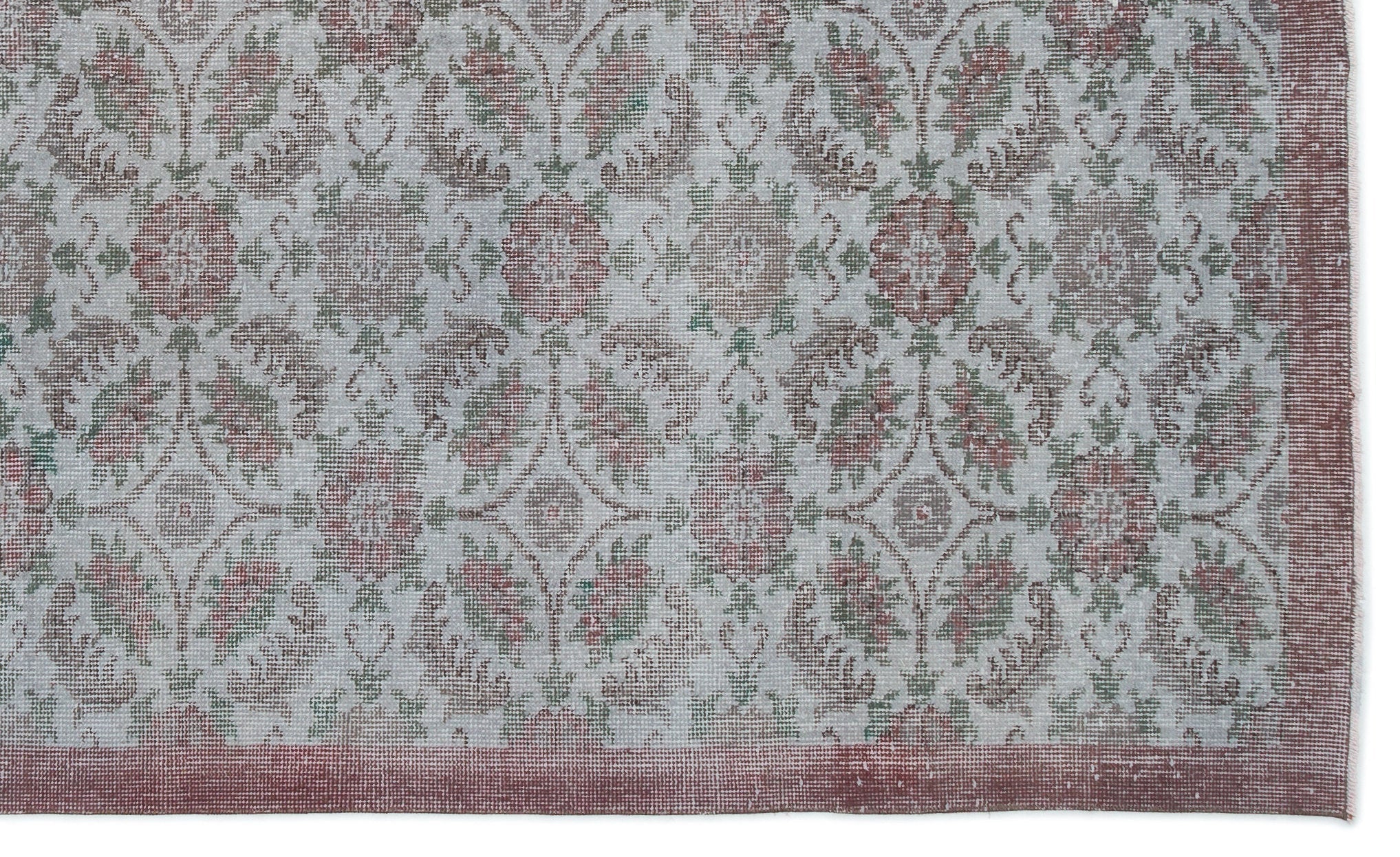 Atina 18014 Blue Vintage Wool Handmade Area Rug 5'8" x 9'4"
