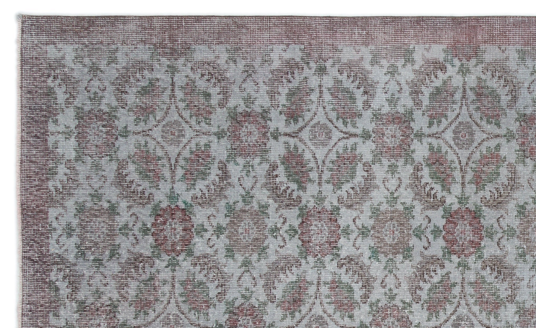 Atina 18014 Blue Vintage Wool Handmade Area Rug 5'8" x 9'4"