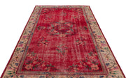 Atina 18113 Beige Vintage Wool Handmade Area Rug 5'10" x 9'2"