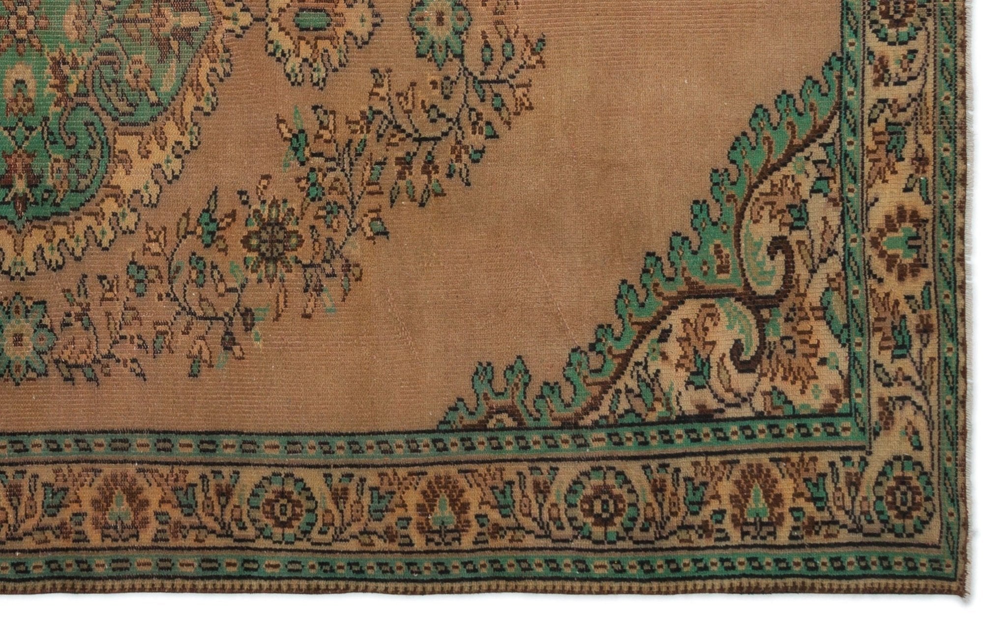 Atina 18278 Beige Vintage Wool Handmade Area Rug 5'9" x 9'5"