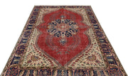 Atina 18353 Beige Vintage Wool Handmade Area Rug 5'8" x 8'10"