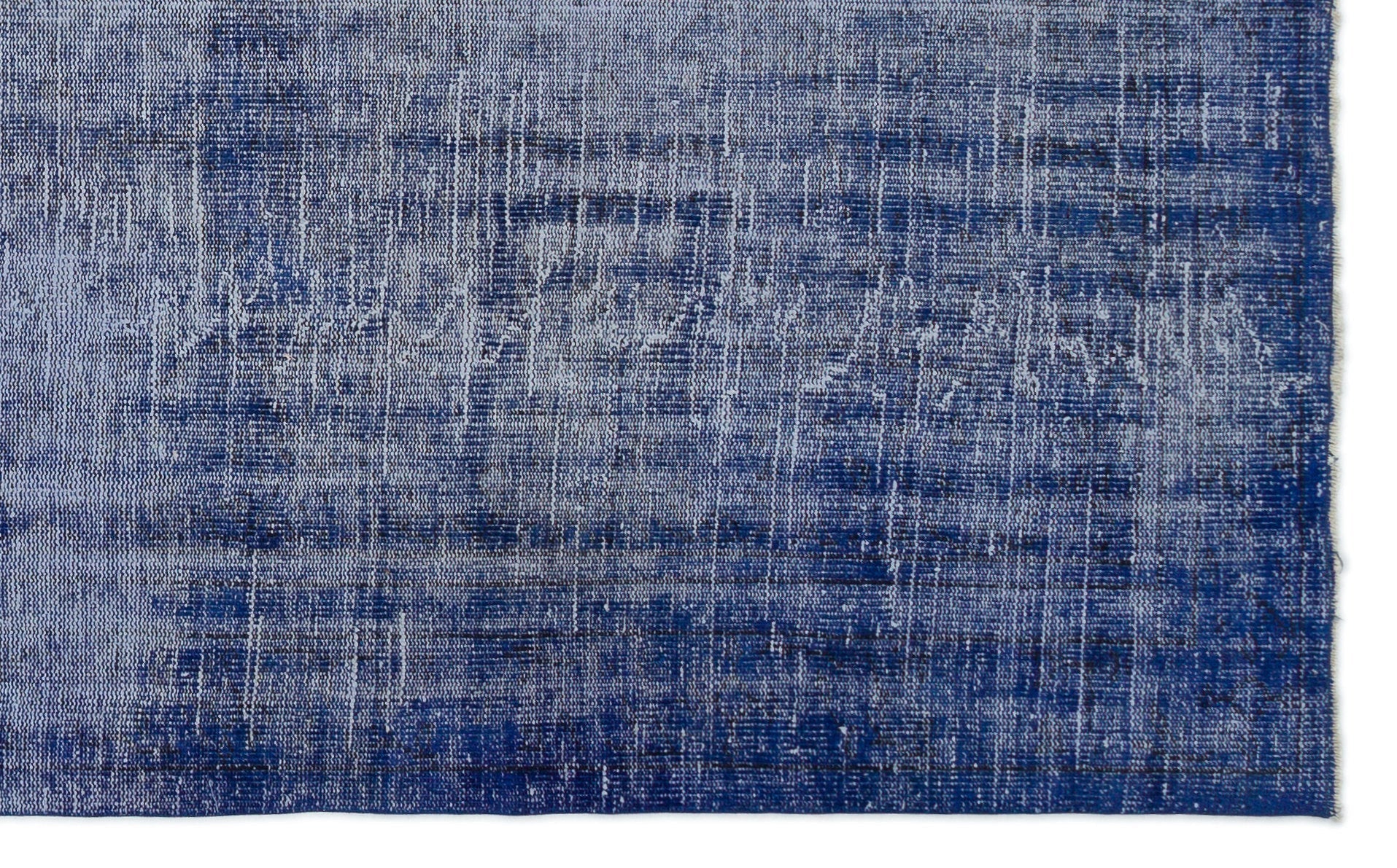 Atina 18492 Blue Vintage Wool Handmade Area Rug 5'4" x 8'10"