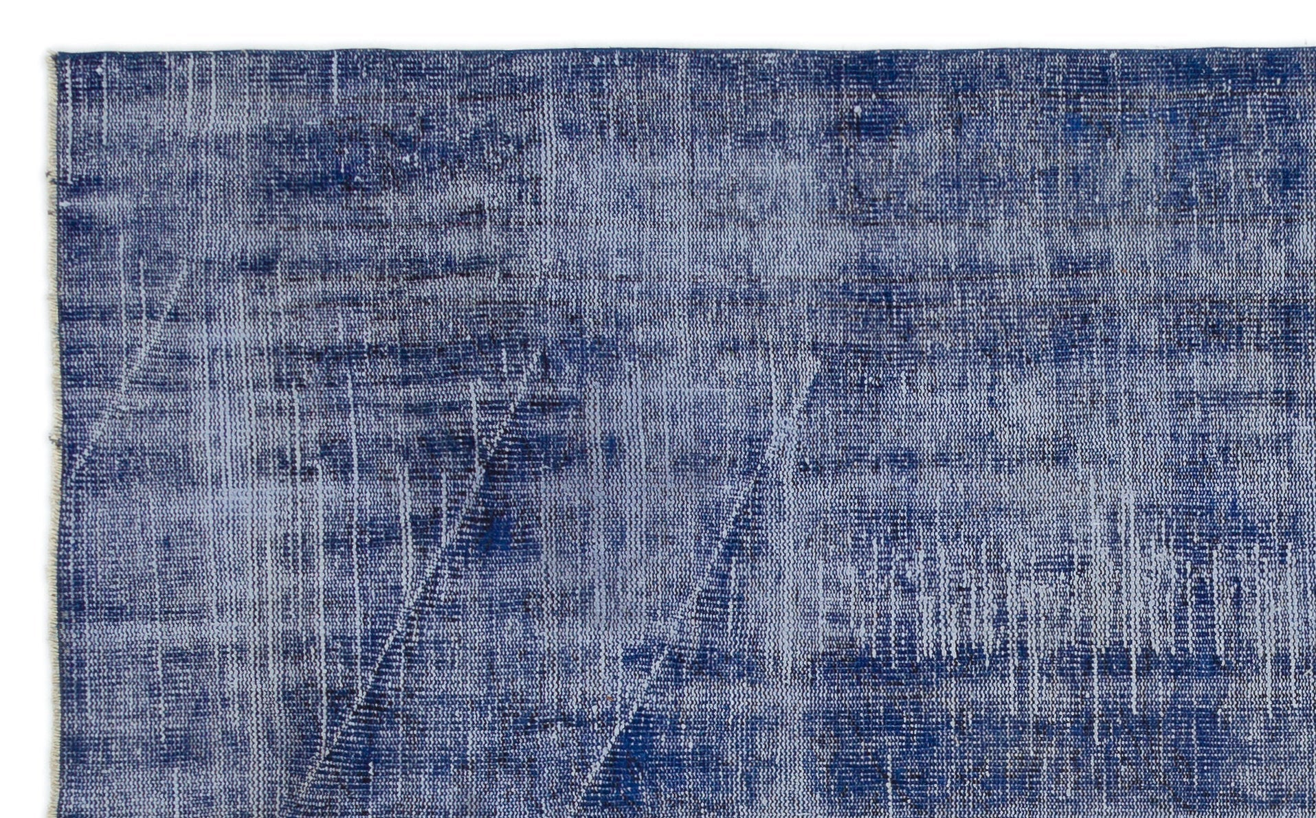 Atina 18492 Blue Vintage Wool Handmade Area Rug 5'4" x 8'10"