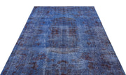 Atina 18764 Blue Vintage Wool Handmade Area Rug 5'5" x 8'6"