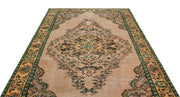 Atina 18771 Cream Vintage Wool Handmade Area Rug 6'1" x 9'5"