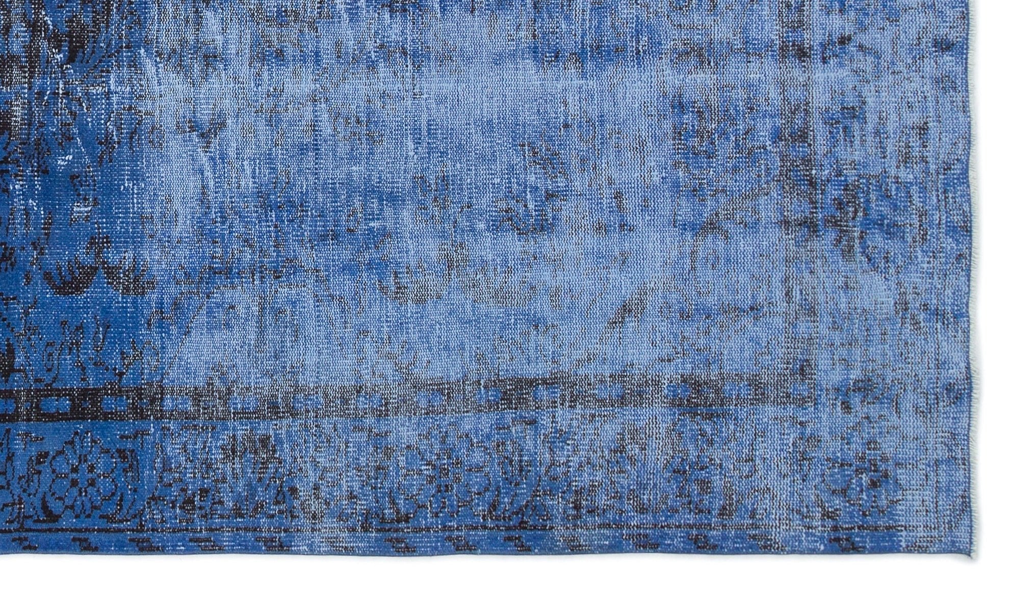 Atina 18819 Blue Vintage Wool Handmade Area Rug 5'2" x 9'1"