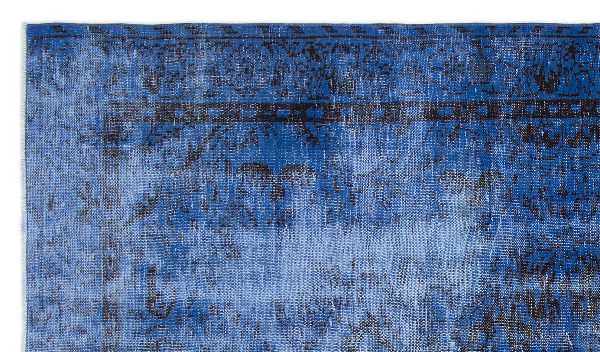 Atina 18819 Blue Vintage Wool Handmade Area Rug 5'2" x 9'1"