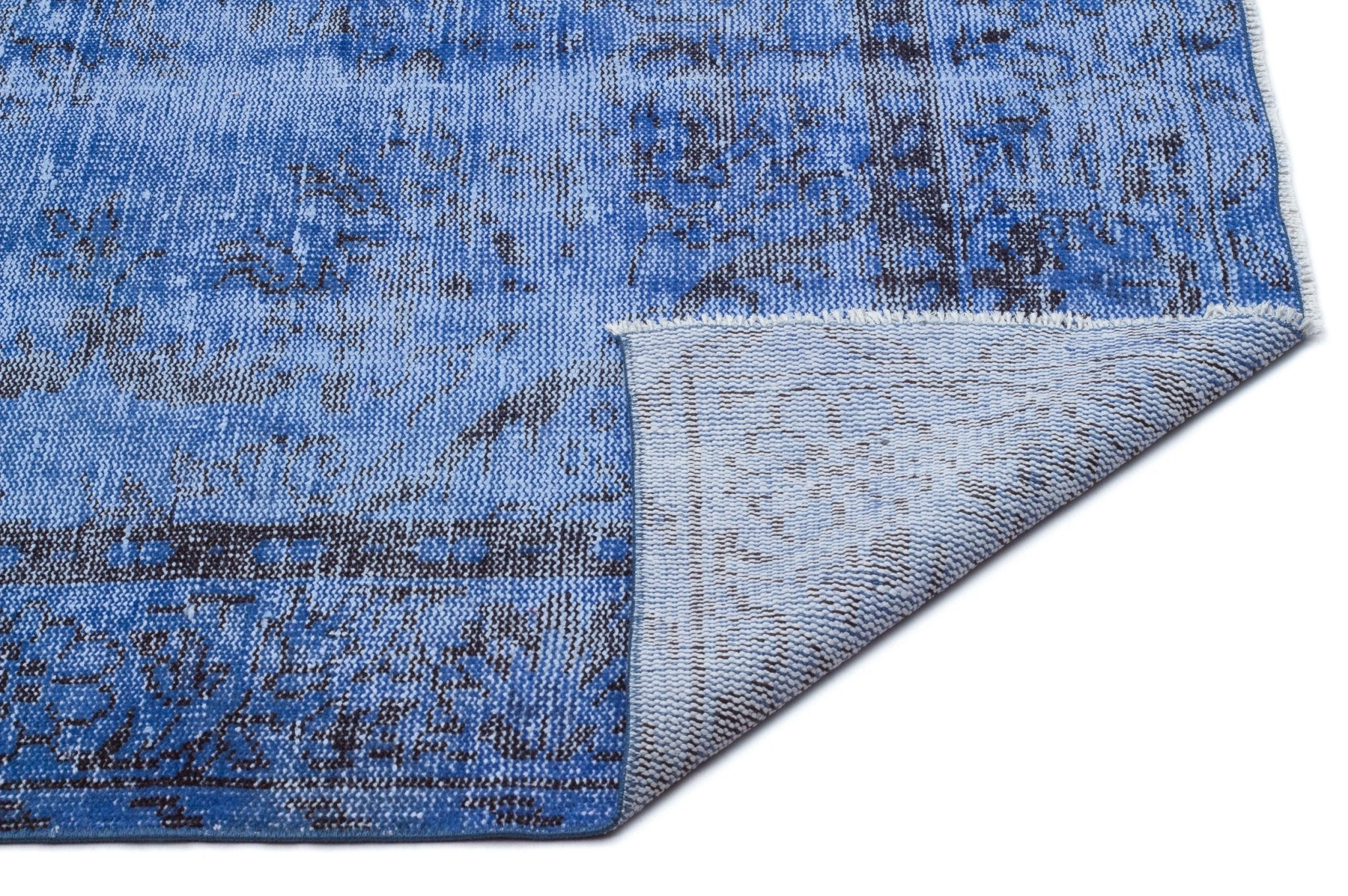 Atina 18819 Blue Vintage Wool Handmade Area Rug 5'2" x 9'1"