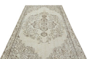 Atina 18874 Beige Vintage Wool Handmade Area Rug 5'3" x 8'6"