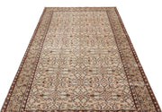 Atina 18878 Beige Vintage Wool Handmade Area Rug 4'10" x 8'8"