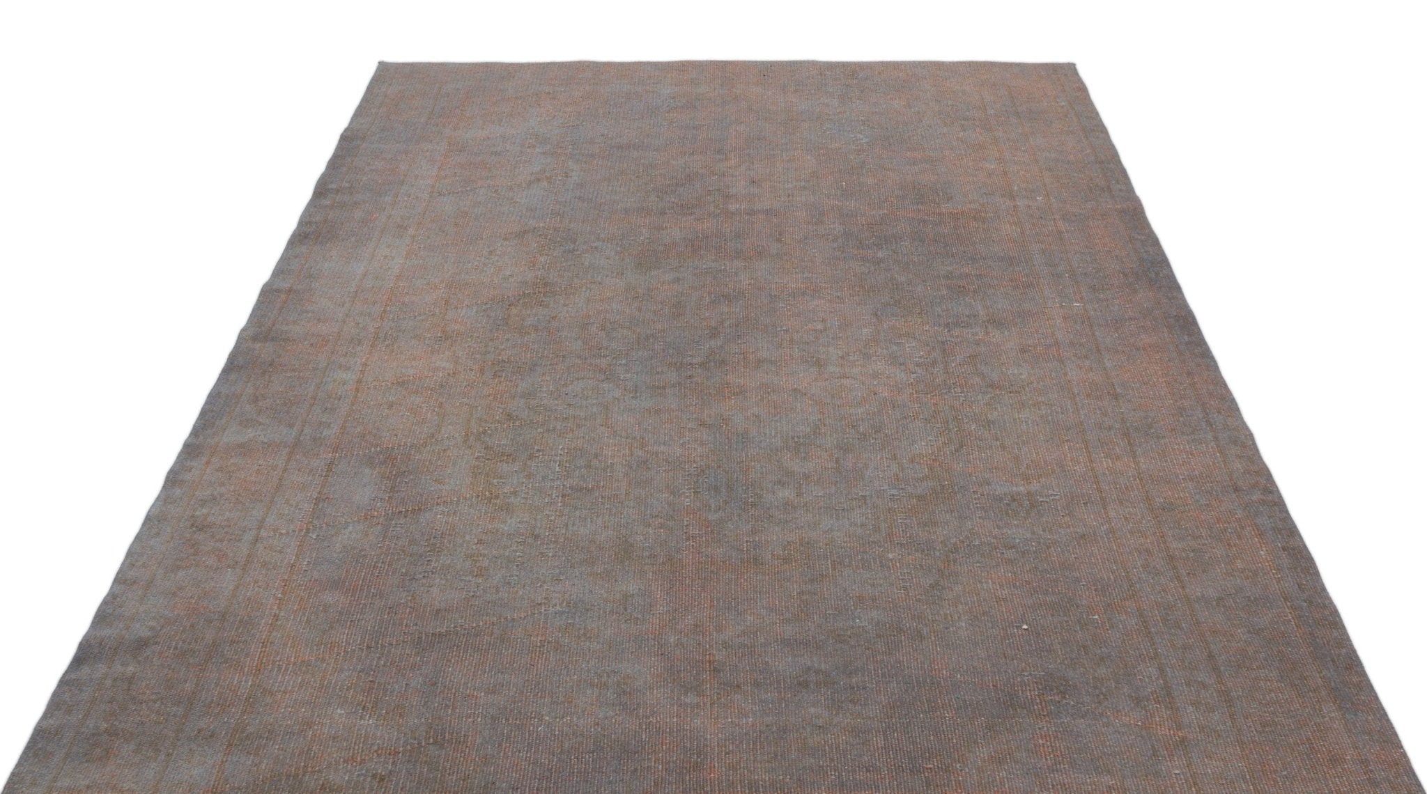 Atina 18937 Grey Vintage Wool Handmade Area Rug 5'6" x 8'10"