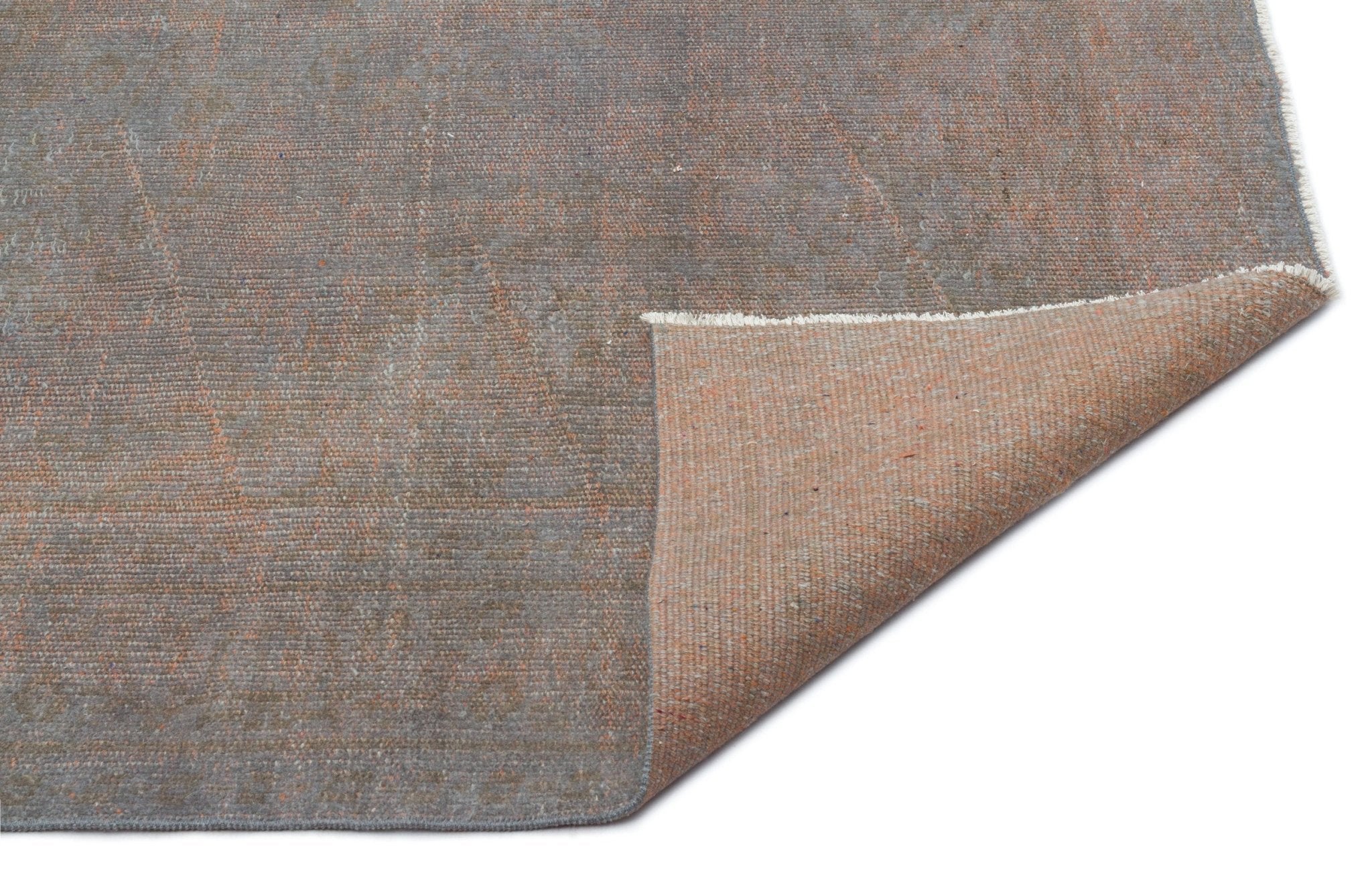 Atina 18937 Grey Vintage Wool Handmade Area Rug 5'6" x 8'10"