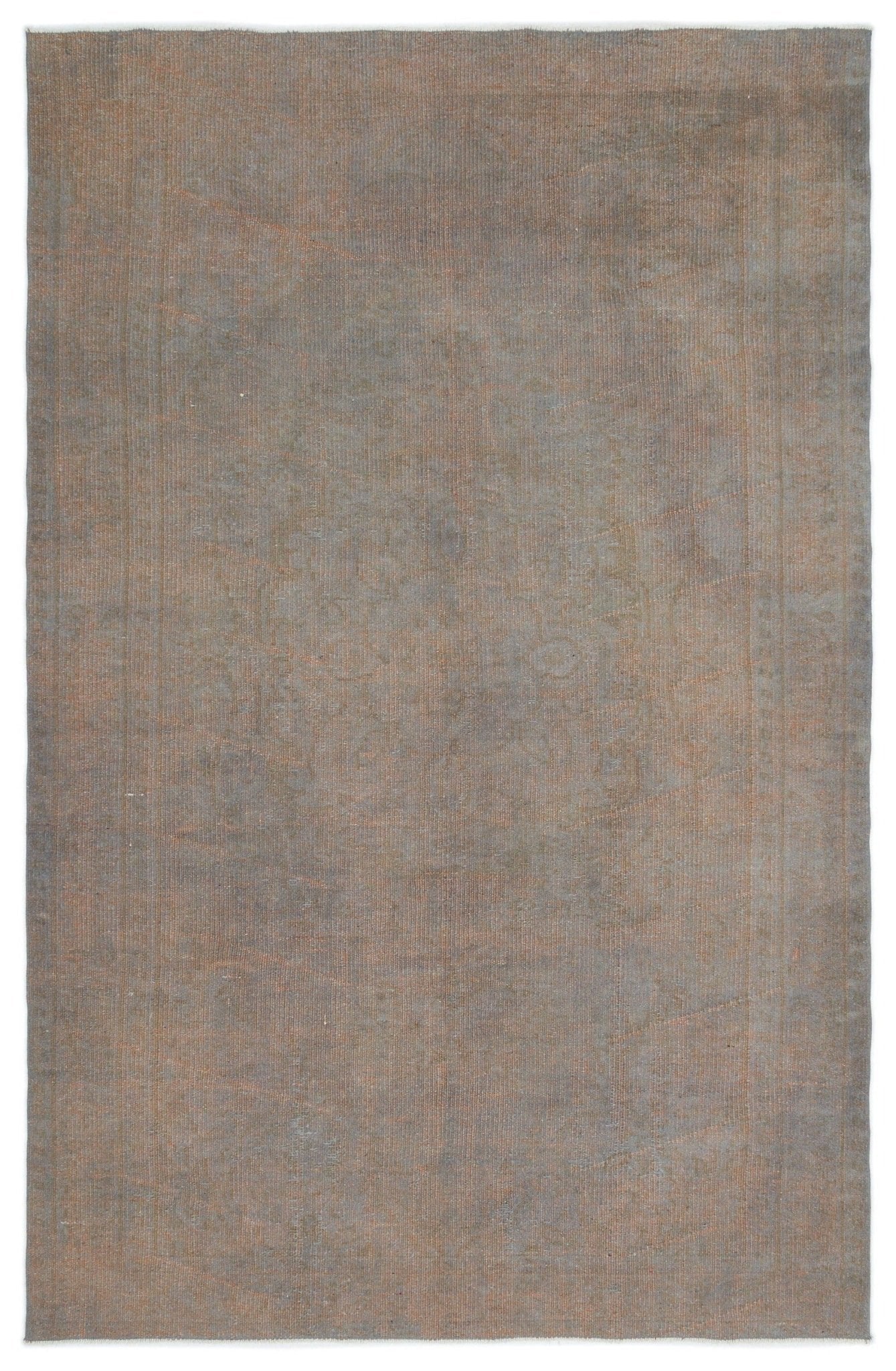 Atina 18937 Grey Vintage Wool Handmade Area Rug 5'6" x 8'10"