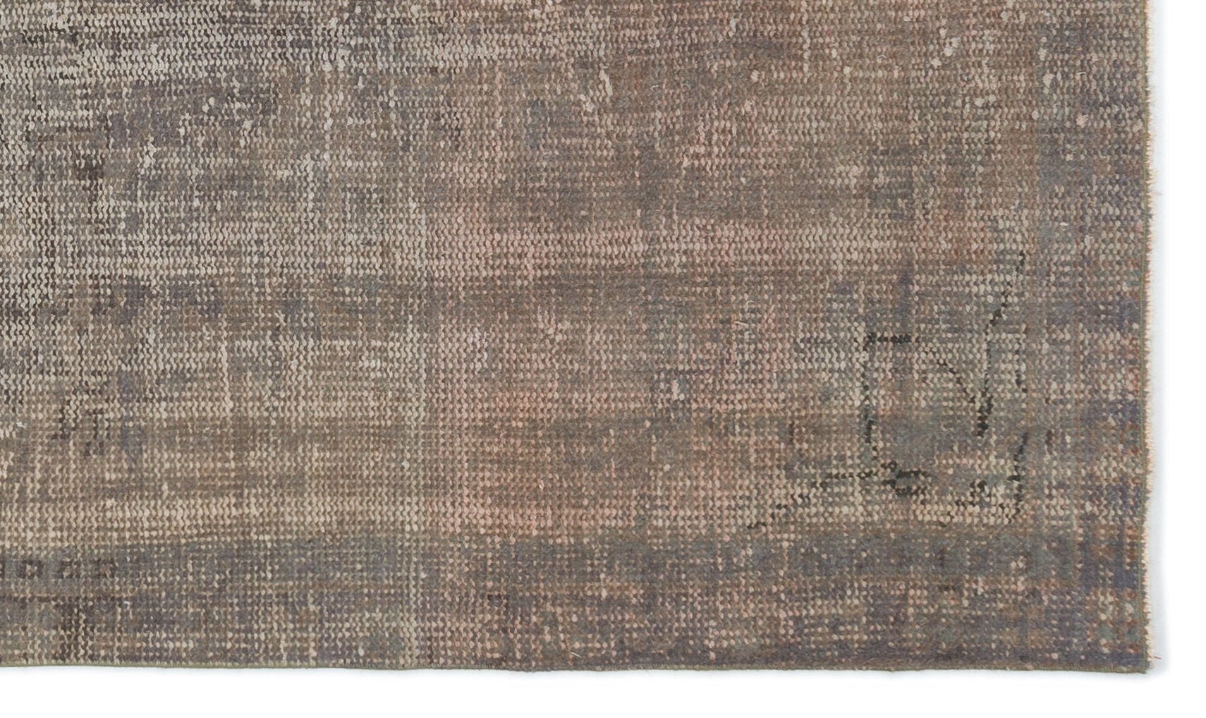 Atina 18958 Brown Vintage Wool Handmade Area Rug 4'5" x 7'8"