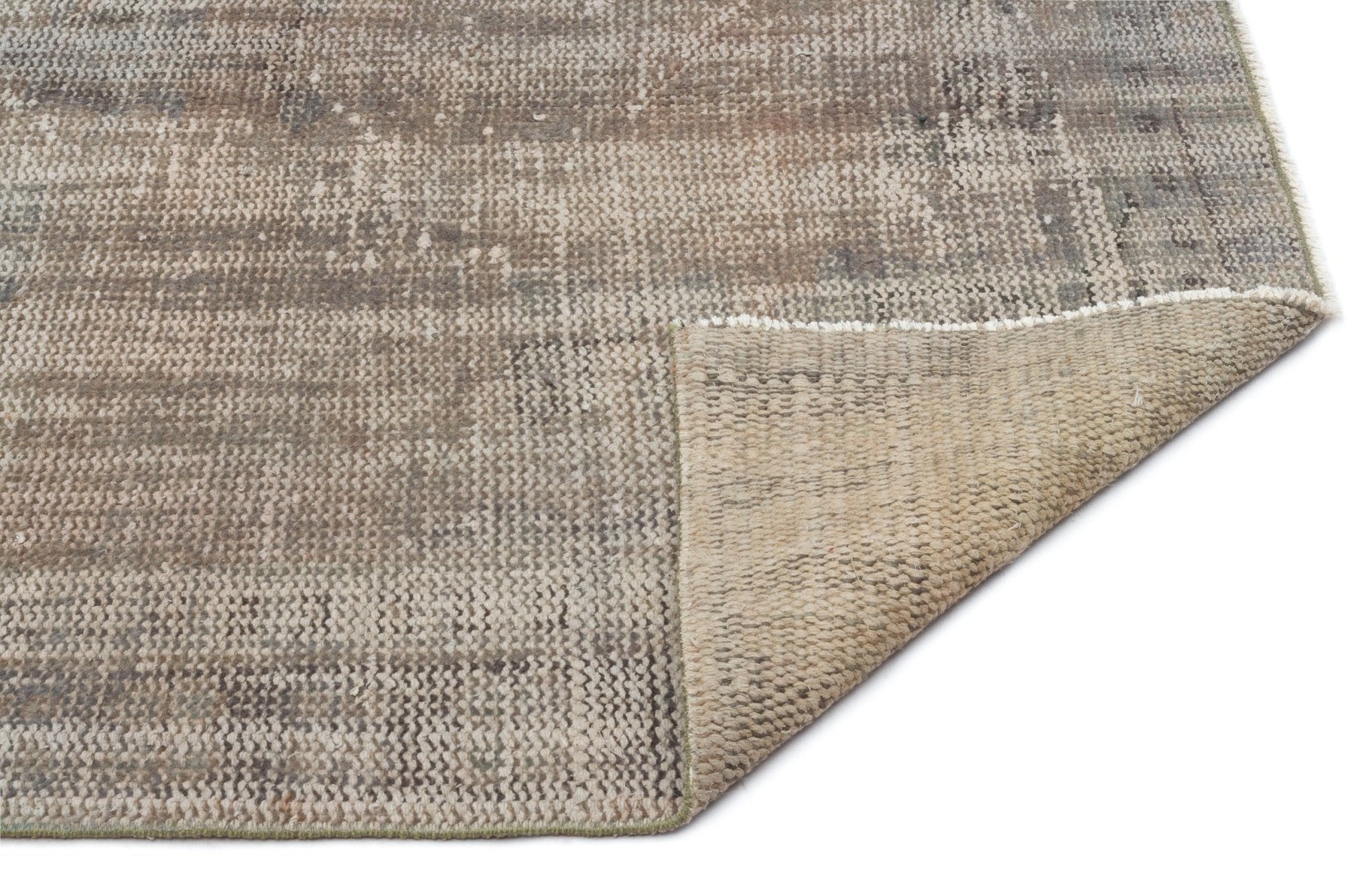 Atina 18958 Brown Vintage Wool Handmade Area Rug 4'5" x 7'8"