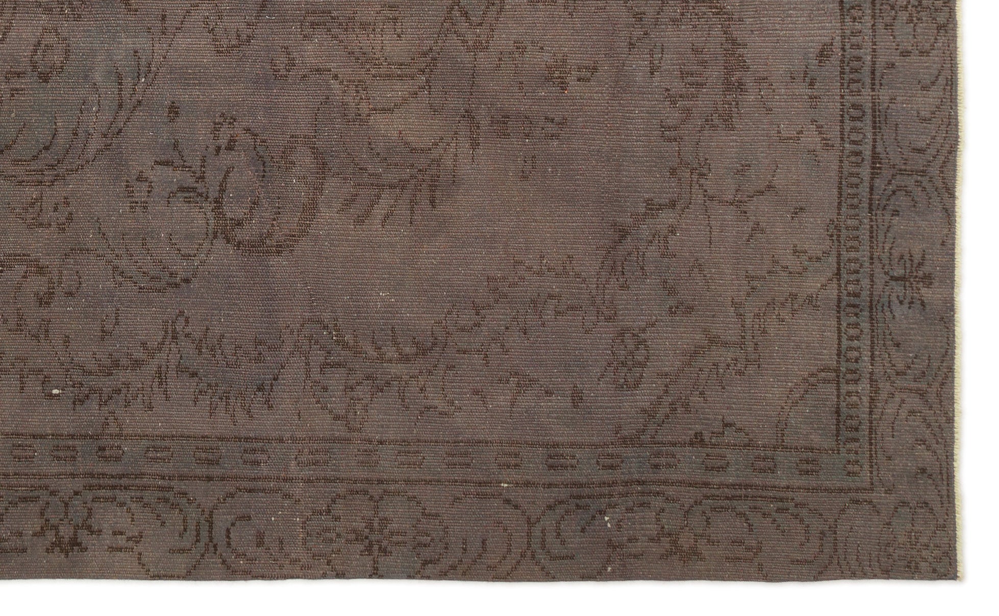 Atina 18970 Brown Vintage Wool Handmade Area Rug 5'1" x 9'2"