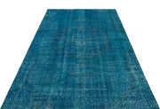 Atina 18992 Turquoise Vintage Wool Handmade Area Rug 5'1" x 8'7"