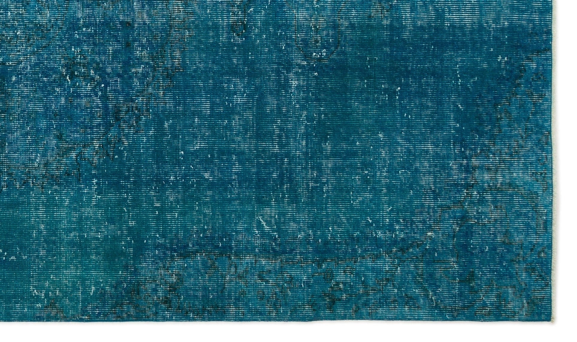 Atina 18992 Turquoise Vintage Wool Handmade Area Rug 5'1" x 8'7"