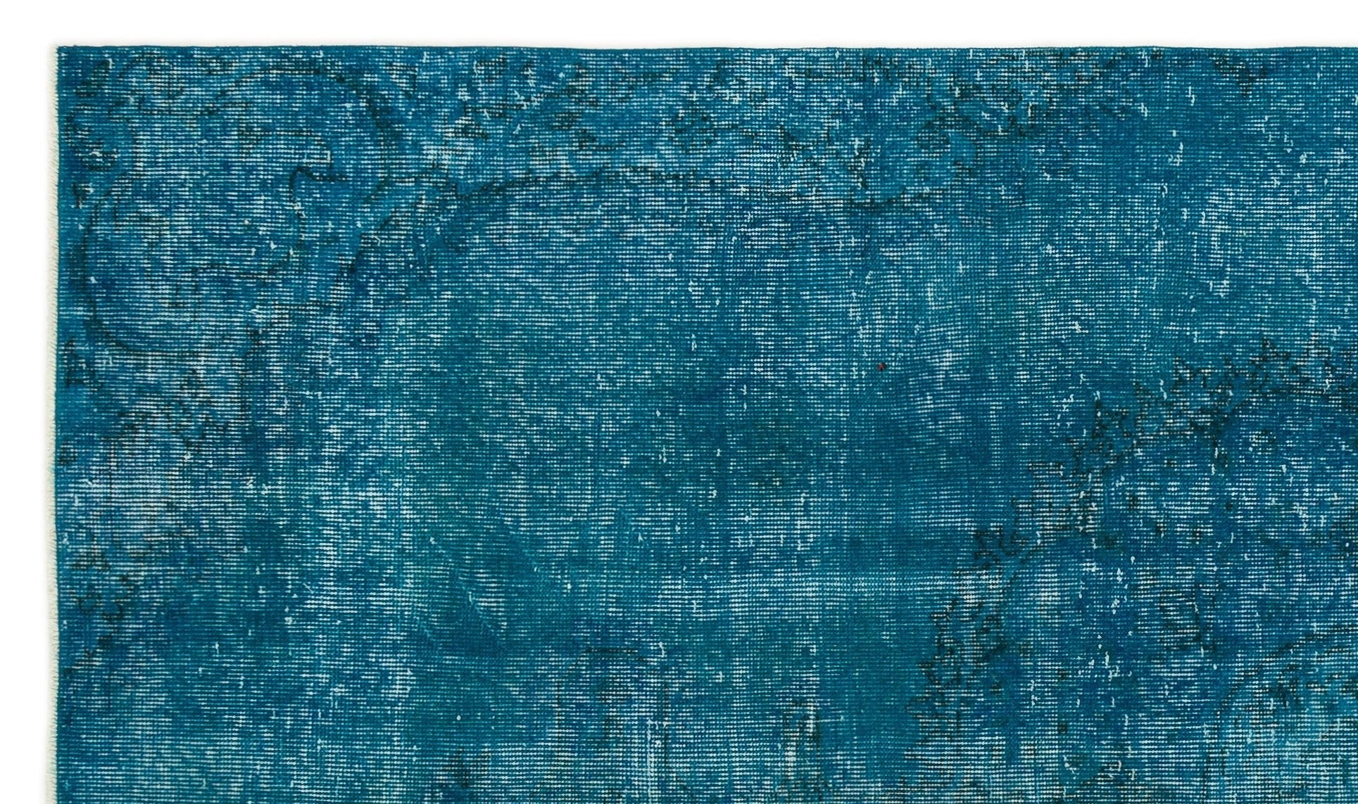 Atina 18992 Turquoise Vintage Wool Handmade Area Rug 5'1" x 8'7"
