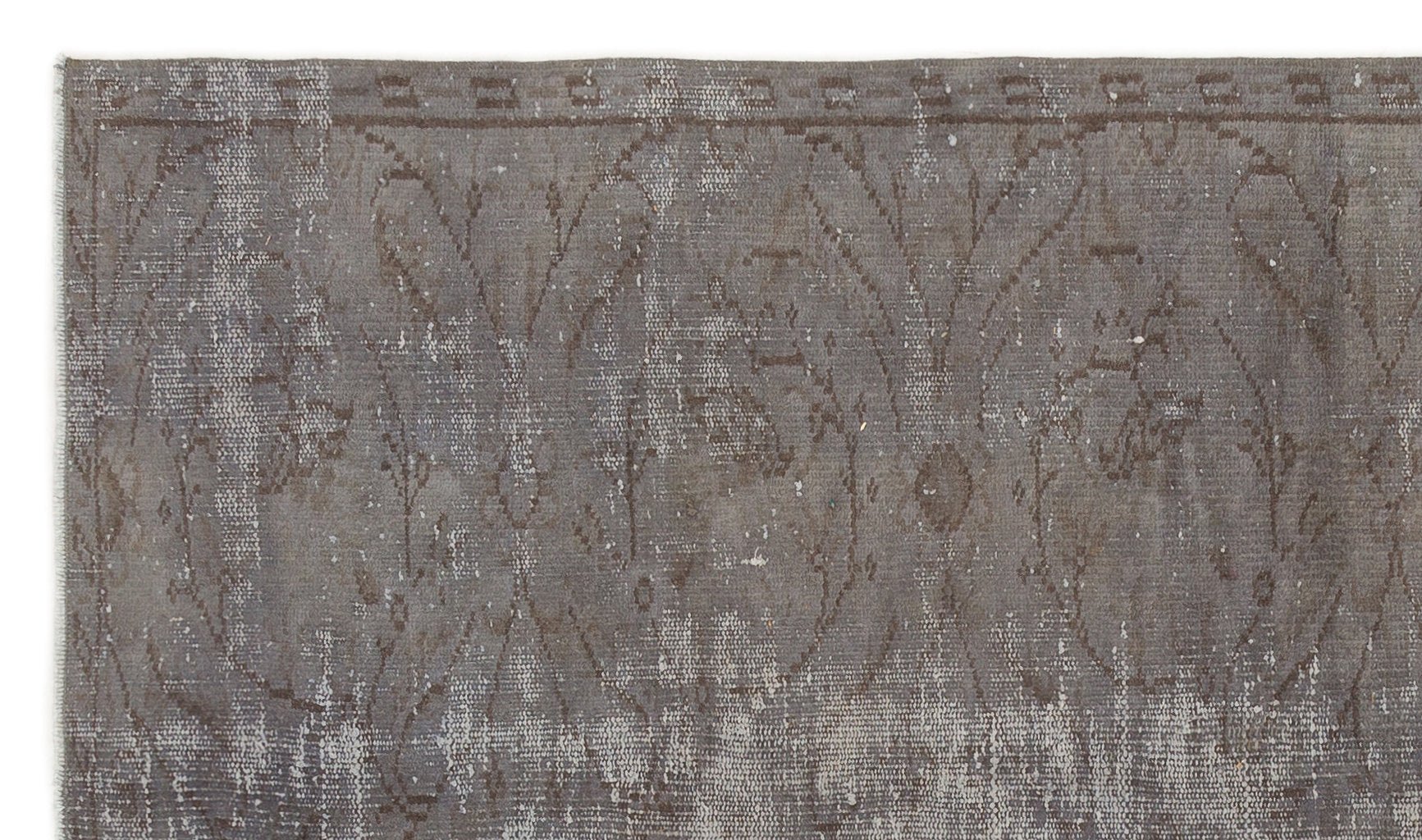 Atina 19034 Brown Vintage Wool Handmade Area Rug 4'5" x 7'8"