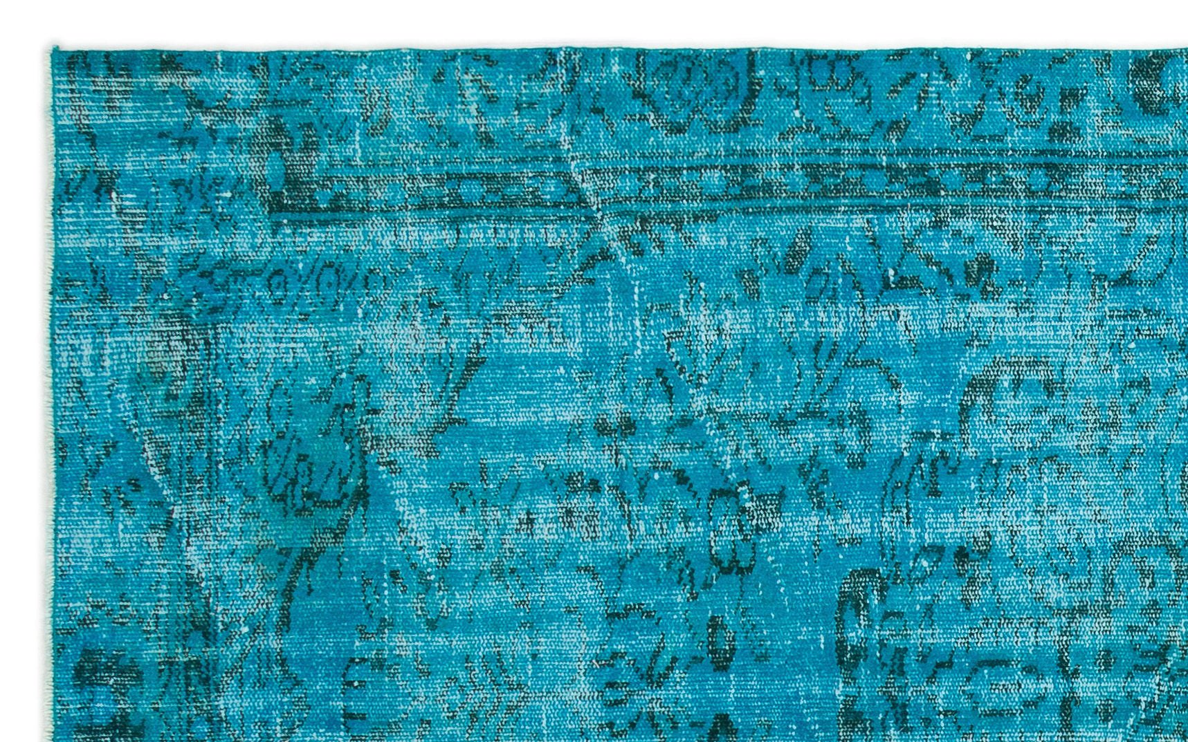 Atina 19214 Turquoise Vintage Wool Handmade Area Rug 4'11" x 7'10"