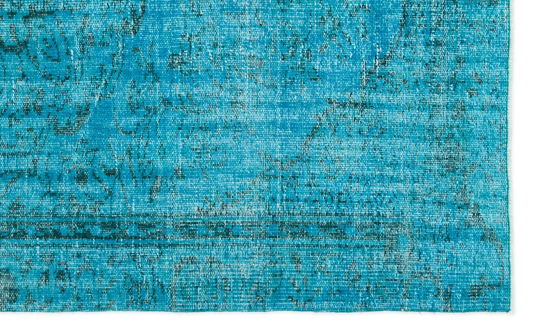 Atina 19214 Turquoise Vintage Wool Handmade Area Rug 4'11" x 7'10"