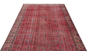Atina 19253 Red Vintage Wool Handmade Area Rug 5'4" x 8'11"
