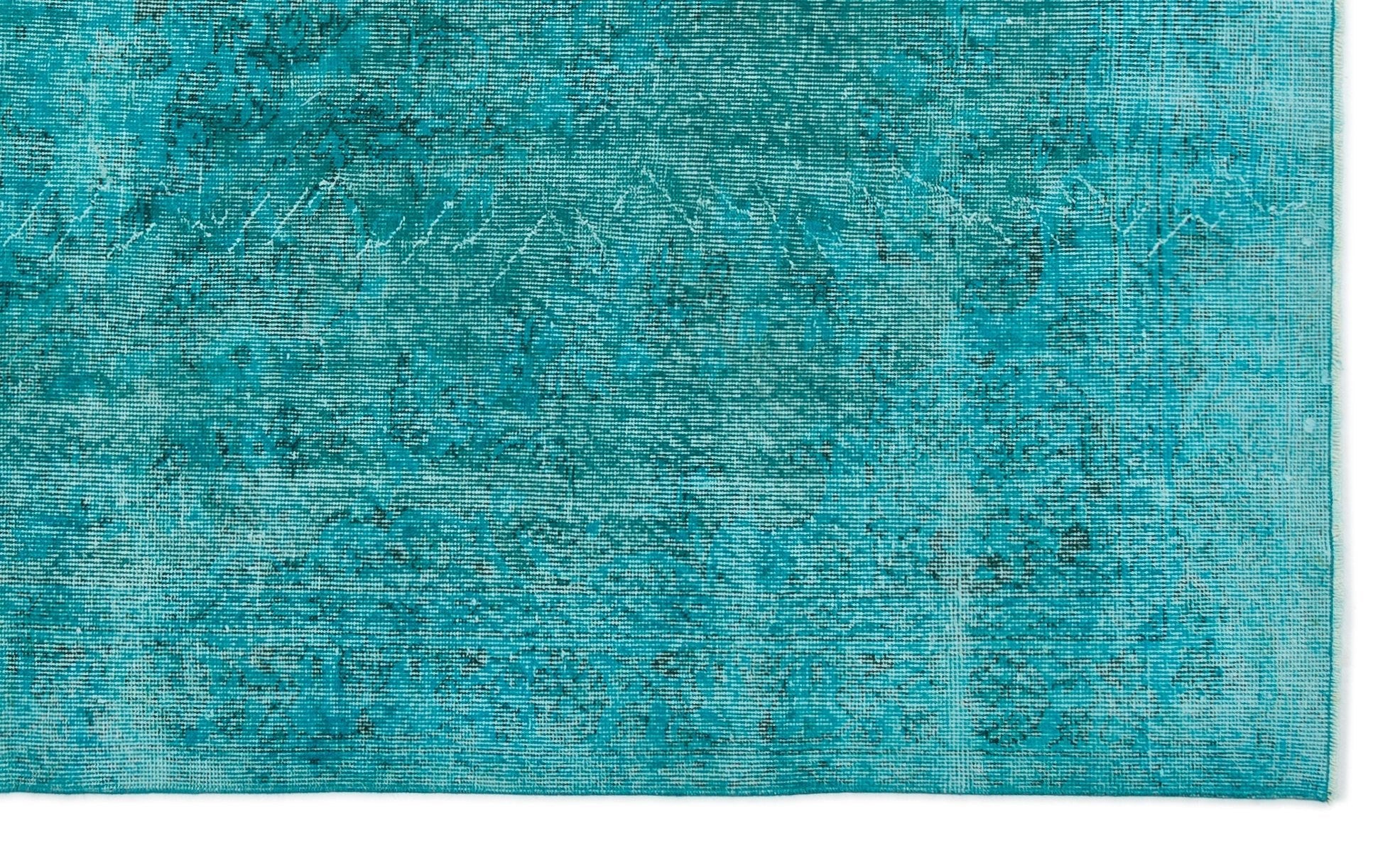 Atina 19361 Turquoise Vintage Wool Handmade Area Rug 5'7" x 9'1"