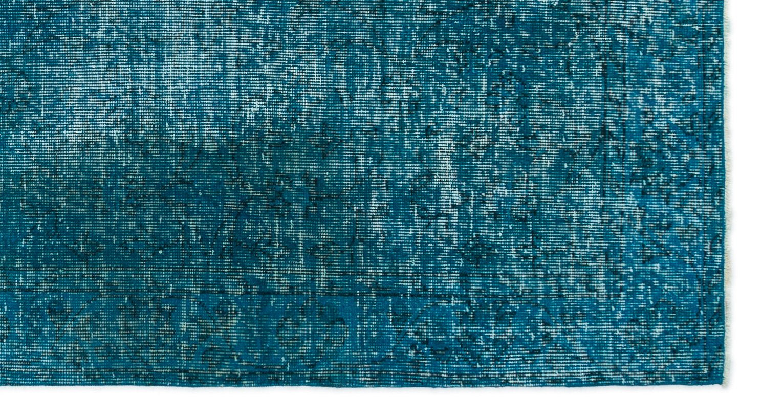Atina 19878 Turquoise Vintage Wool Handmade Area Rug 3'9" x 6'10"
