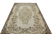 Atina 19955 Beige Vintage Wool Handmade Area Rug 5'6" x 9'4"