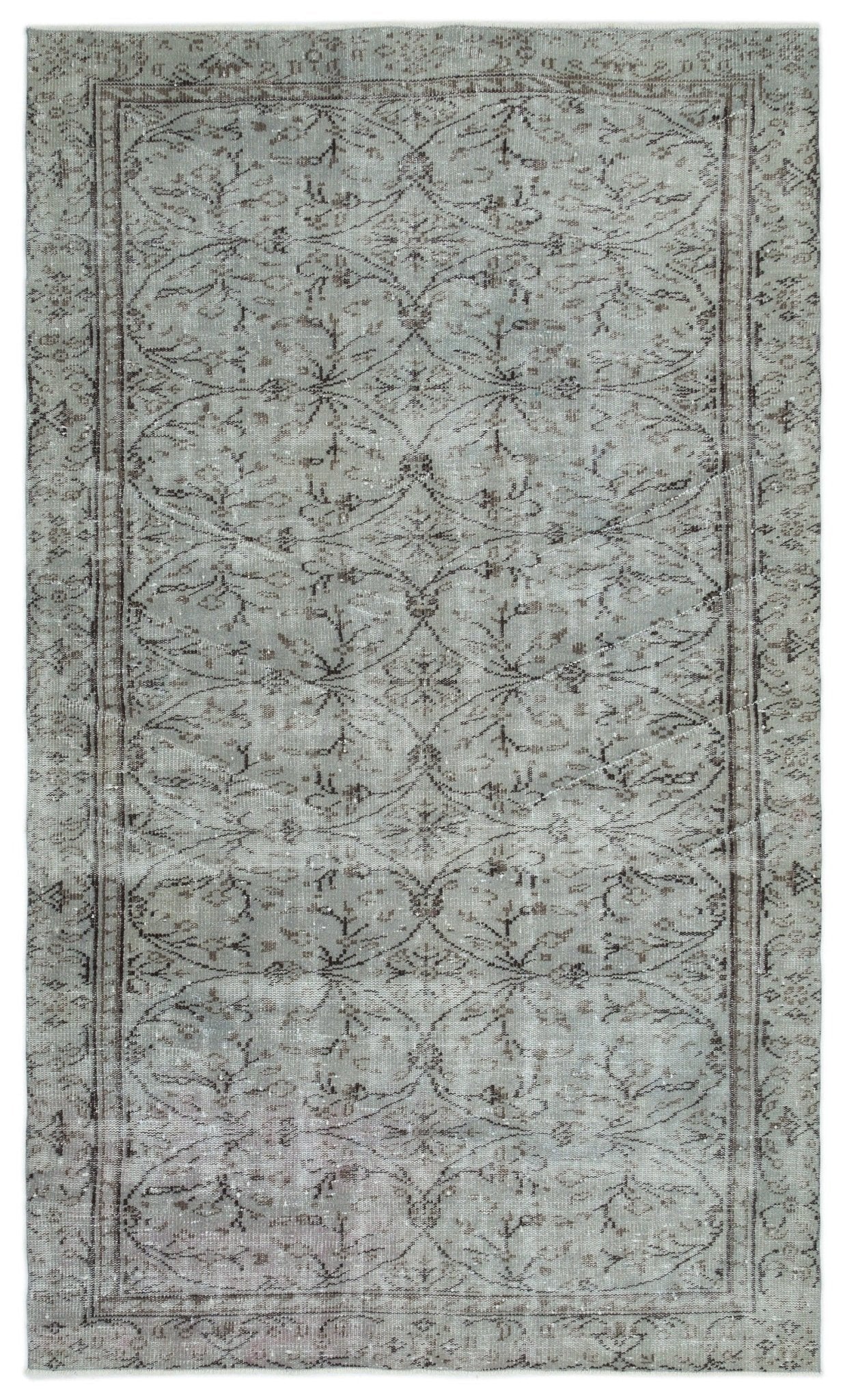 Atina 20062 Beige Vintage Wool Handmade Area Rug 5'7" x 9'1"